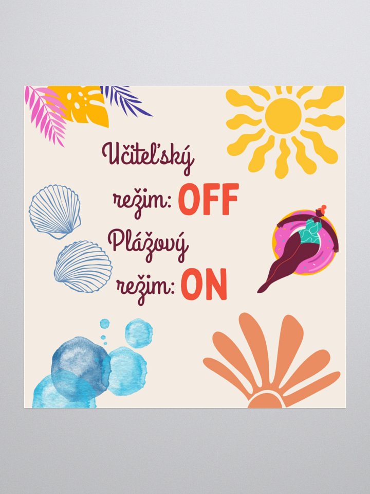 "Plážový režim" nálepka product image (1)