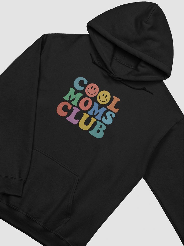 Cool Moms Club Hoodie | Retro Smiley Face Design | Colorful Vintage-Inspired Mom Gift product image (2)