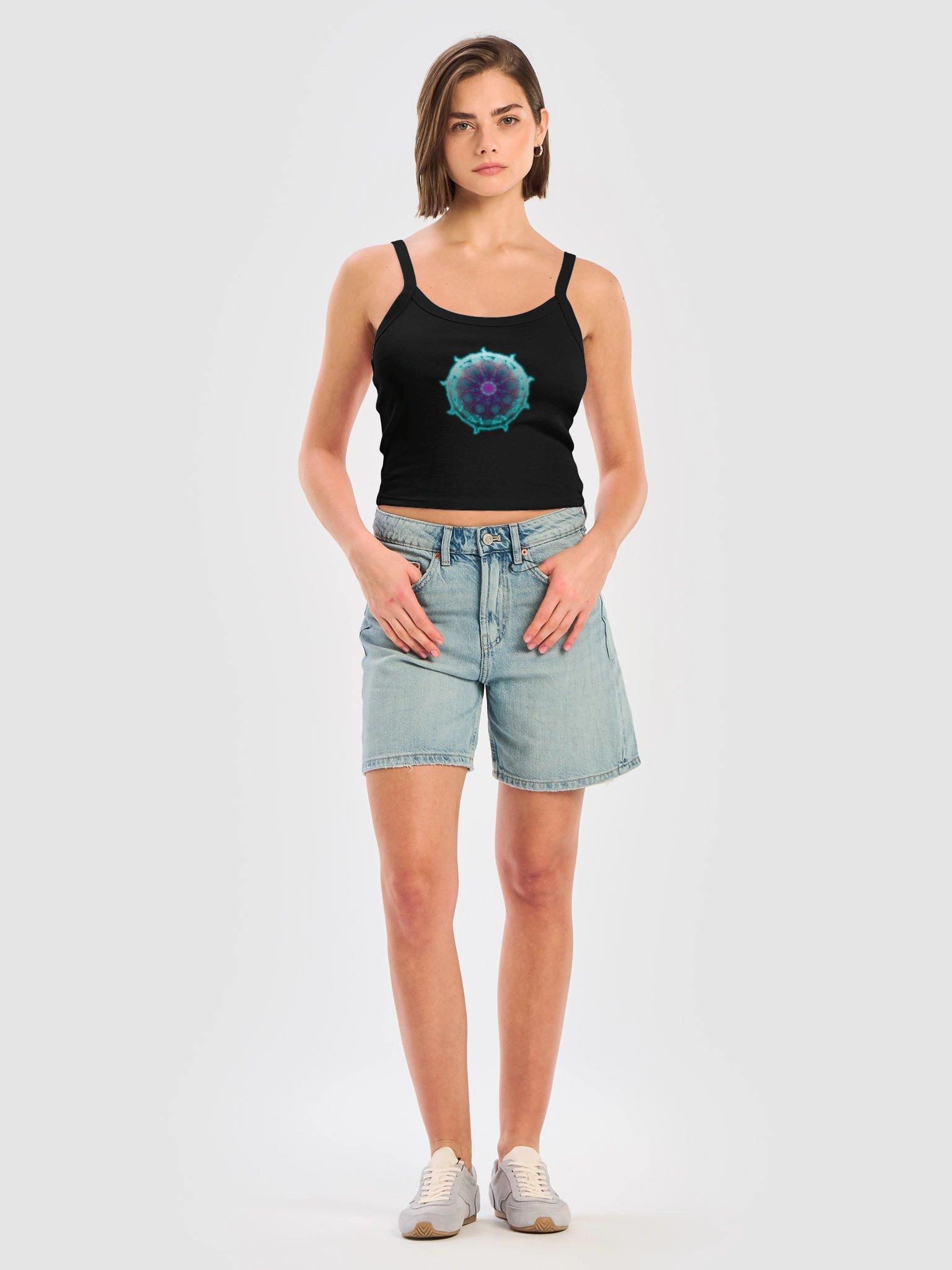 Neon Bloom Women's Micro-Rib Tank Top product image (24)