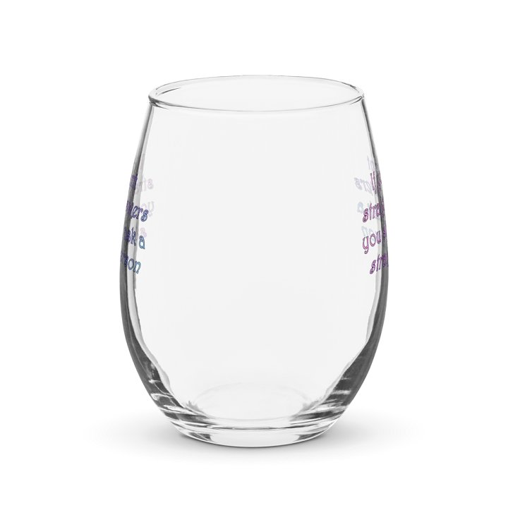 Straight Answers Wine Glass product image (2)