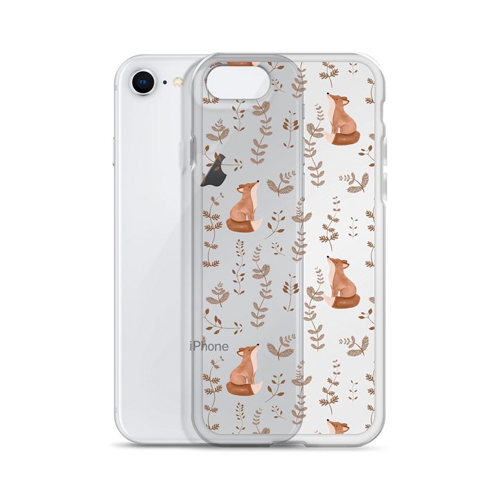 FOX AND FERN COPPER Clear iPhone Case product image (55)