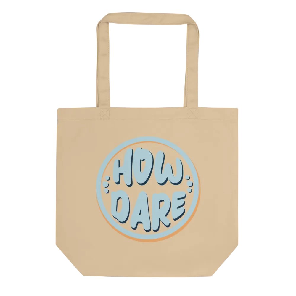 Retro Blue How Dare Tote product image (1)