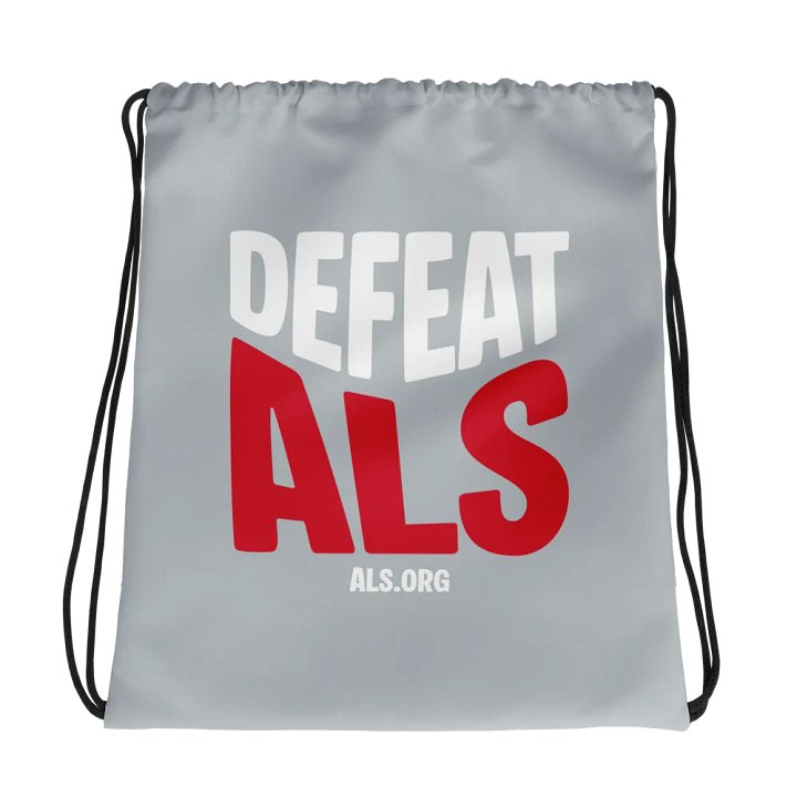 Defeat ALS Drawstring Bag - Gray product image (1)