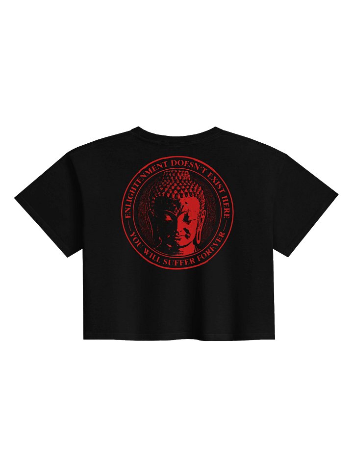 "BAD BUDDHA" CROP TOP BACKPRINT RED product image (2)