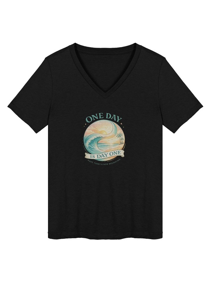 One Day Is Day One — Disney With Sean Show V-neck T-Shirt product image (5)