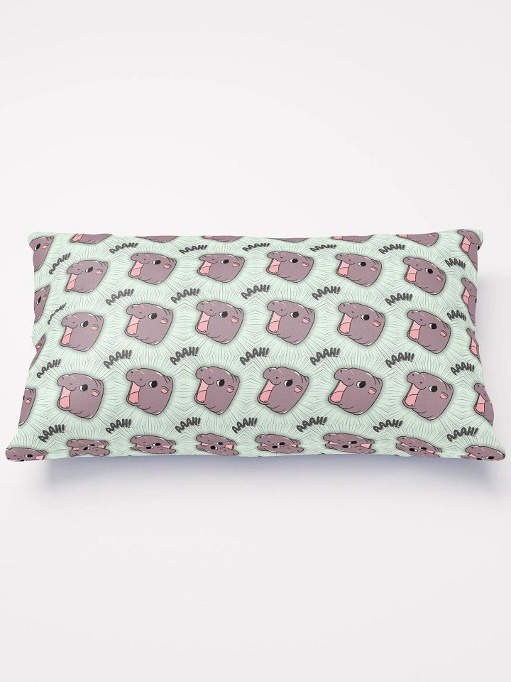 MOODENG'S LIGHT GREEN AAAH! PILLOW! product image (2)