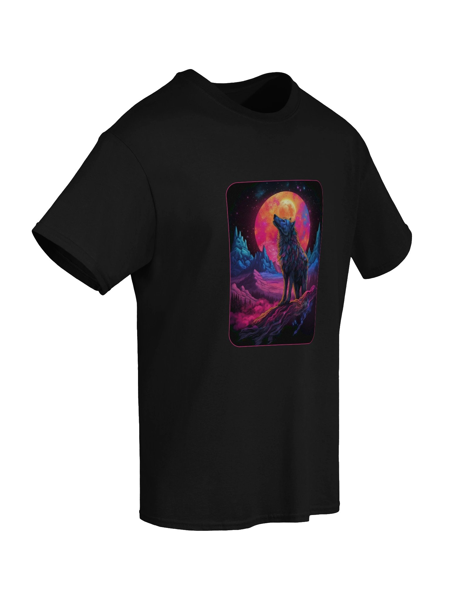 Moonlit Howl Wolf T-Shirt product image (6)