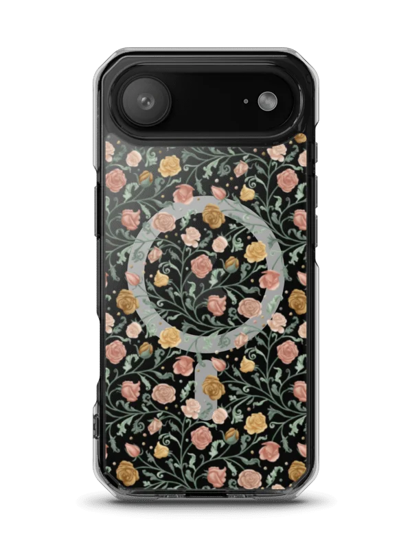 MagSafec lear case for iPhone, magical garden of Renaissance. Artistic floral protection with timeless elegance product image (19)
