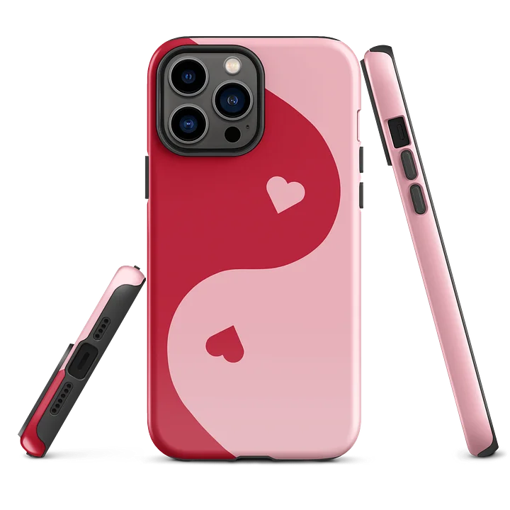 Cherry Love Yin Yang Heart iPhone Case product image (2)