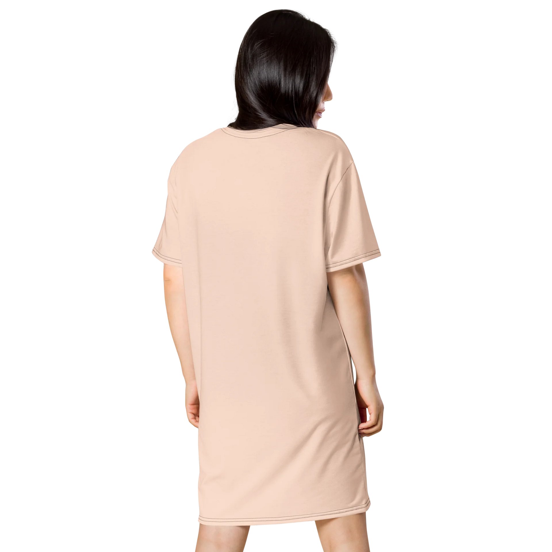 Cinderella Pink Oversized T-Shirt Dress | Stretchy Fabric | Casual or Formal Style | Sizes 2XS-6XL | Exclusive Design product image (2)