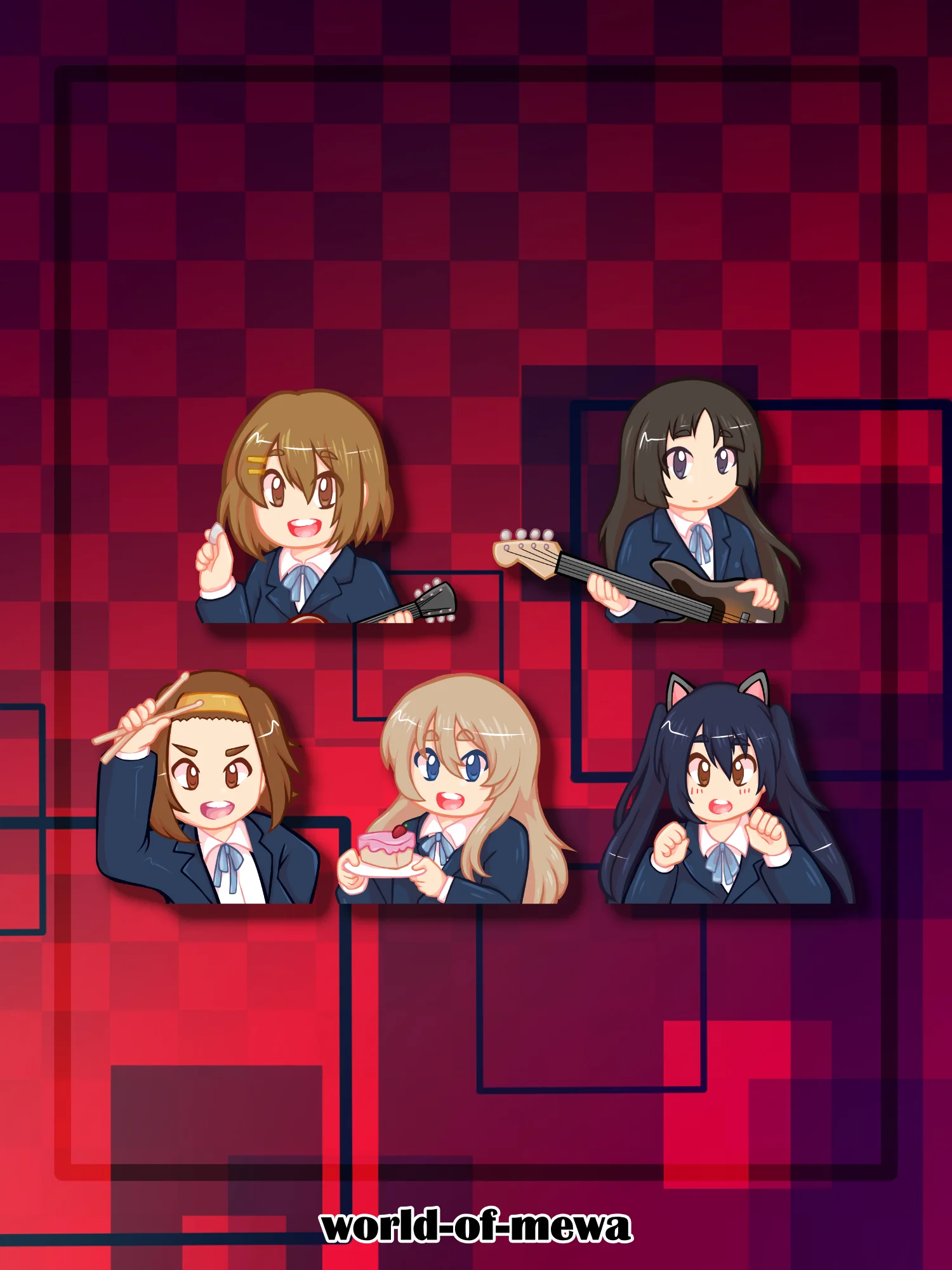K-On! | Acrylic Pins product image (1)