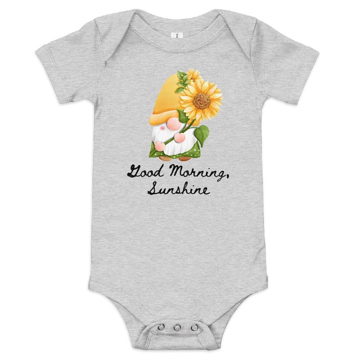 Good Morning, Sunshine Gnome Baby Bodysuit product image (1)