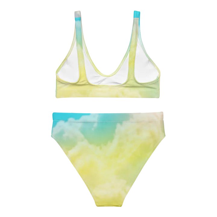 Blur cloud rainbow Design High Waisted Bikini - V8 product image (1)