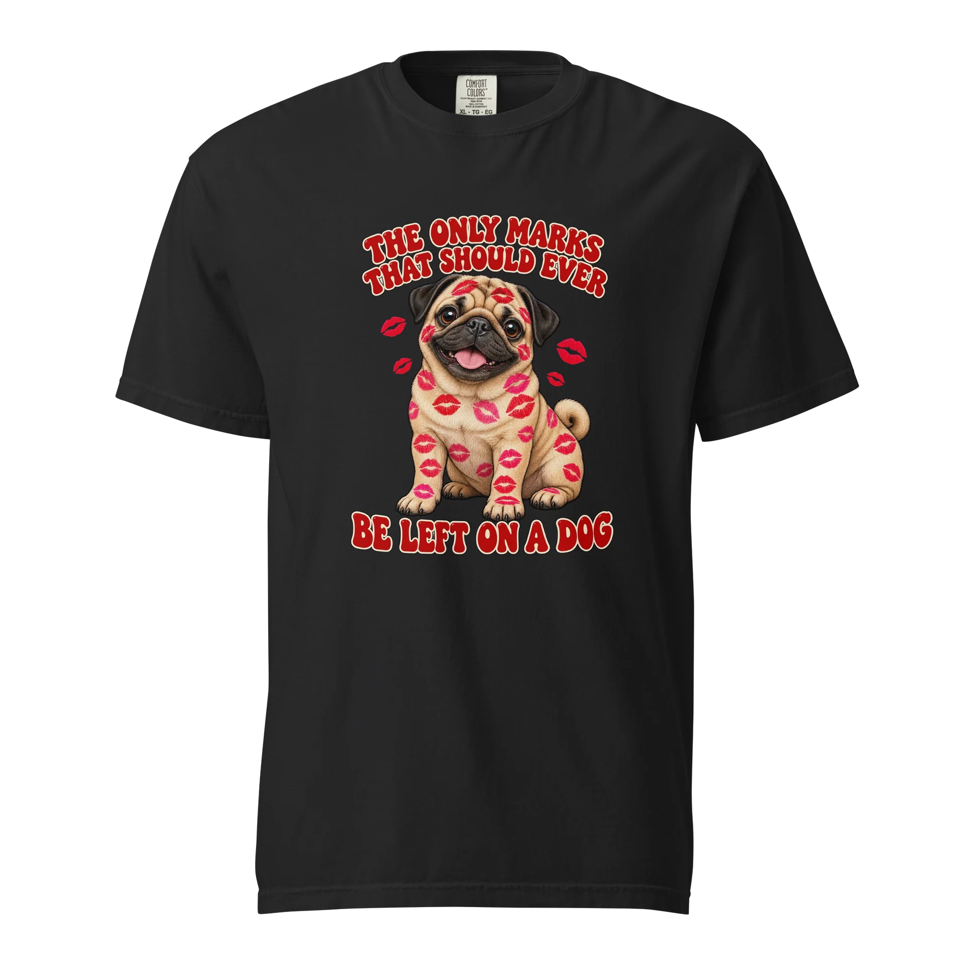 Pawmazing Crew Lipstick Kiss Pug Tee product image (1)
