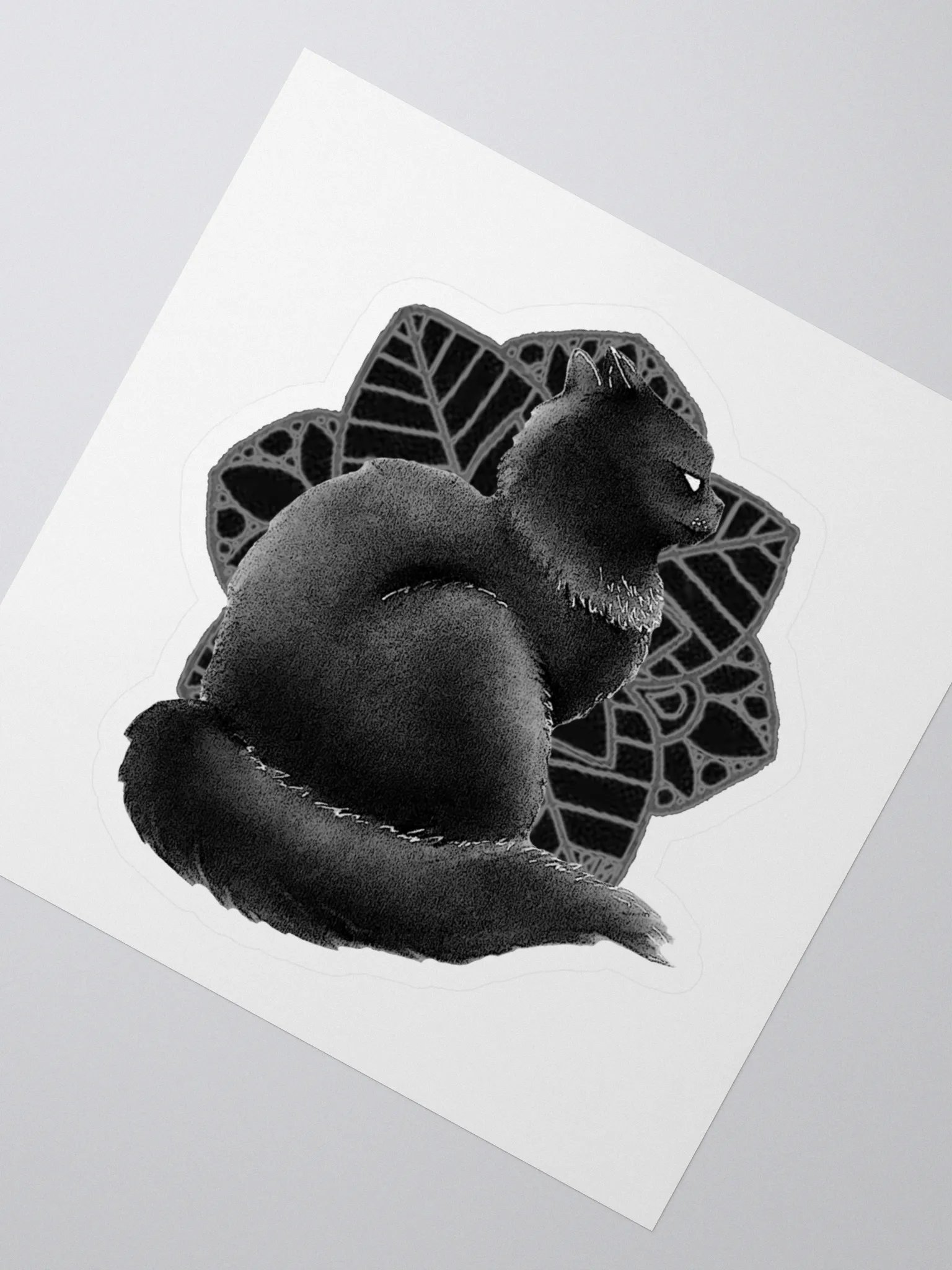 BWFlowerCATSticker product image (2)