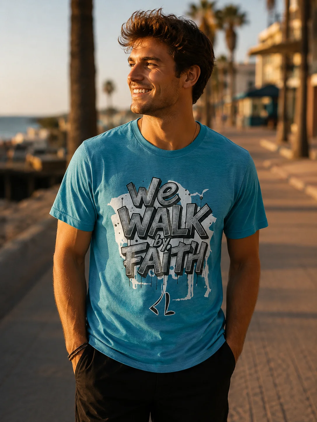We Walk by Faith T-shirt product image (1)