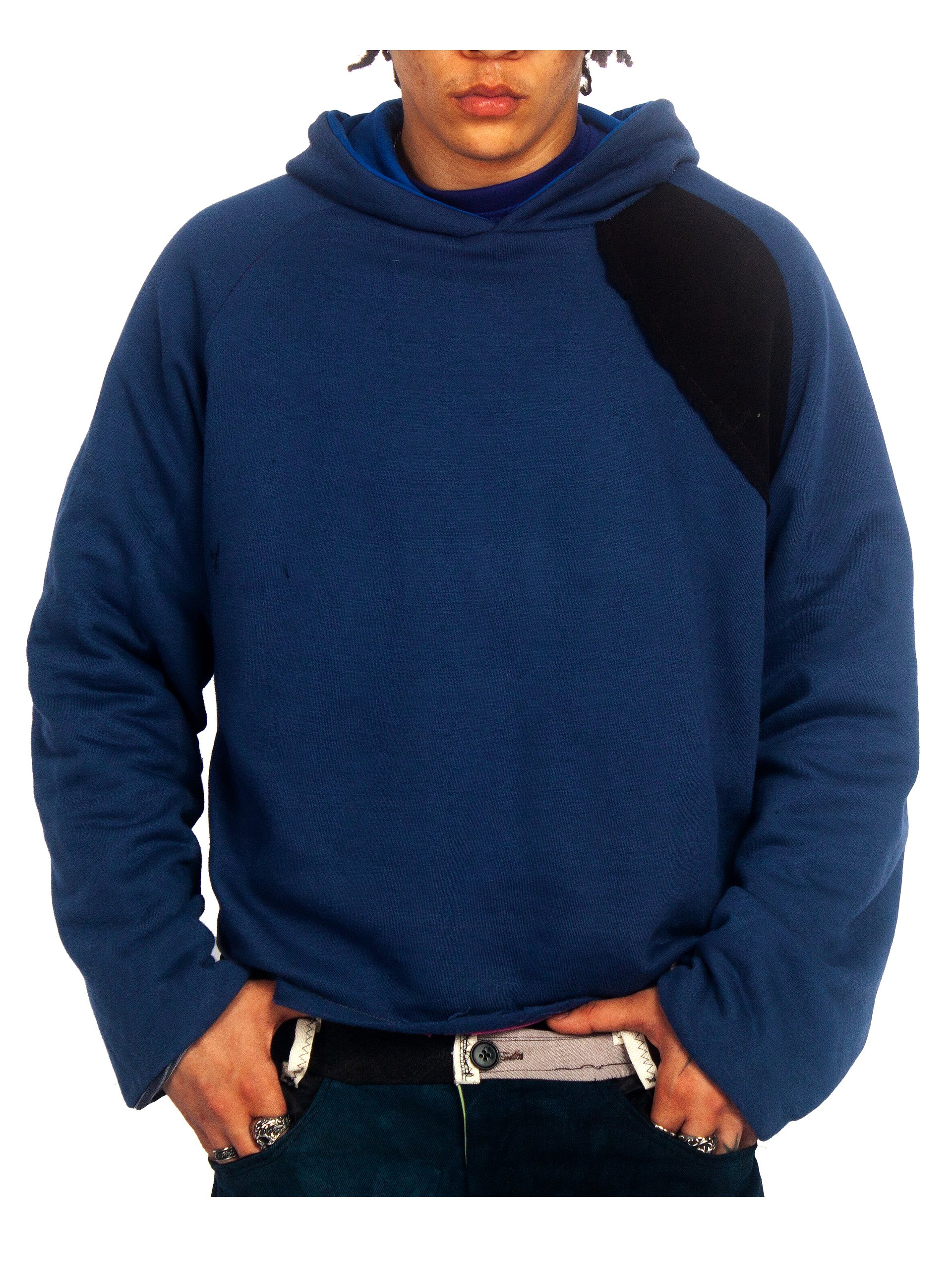 JERSEY LINED RAGLAN HOODIE - M product image (1)