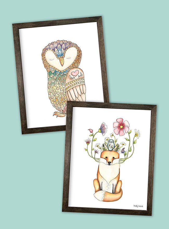 Watercolor Animals
