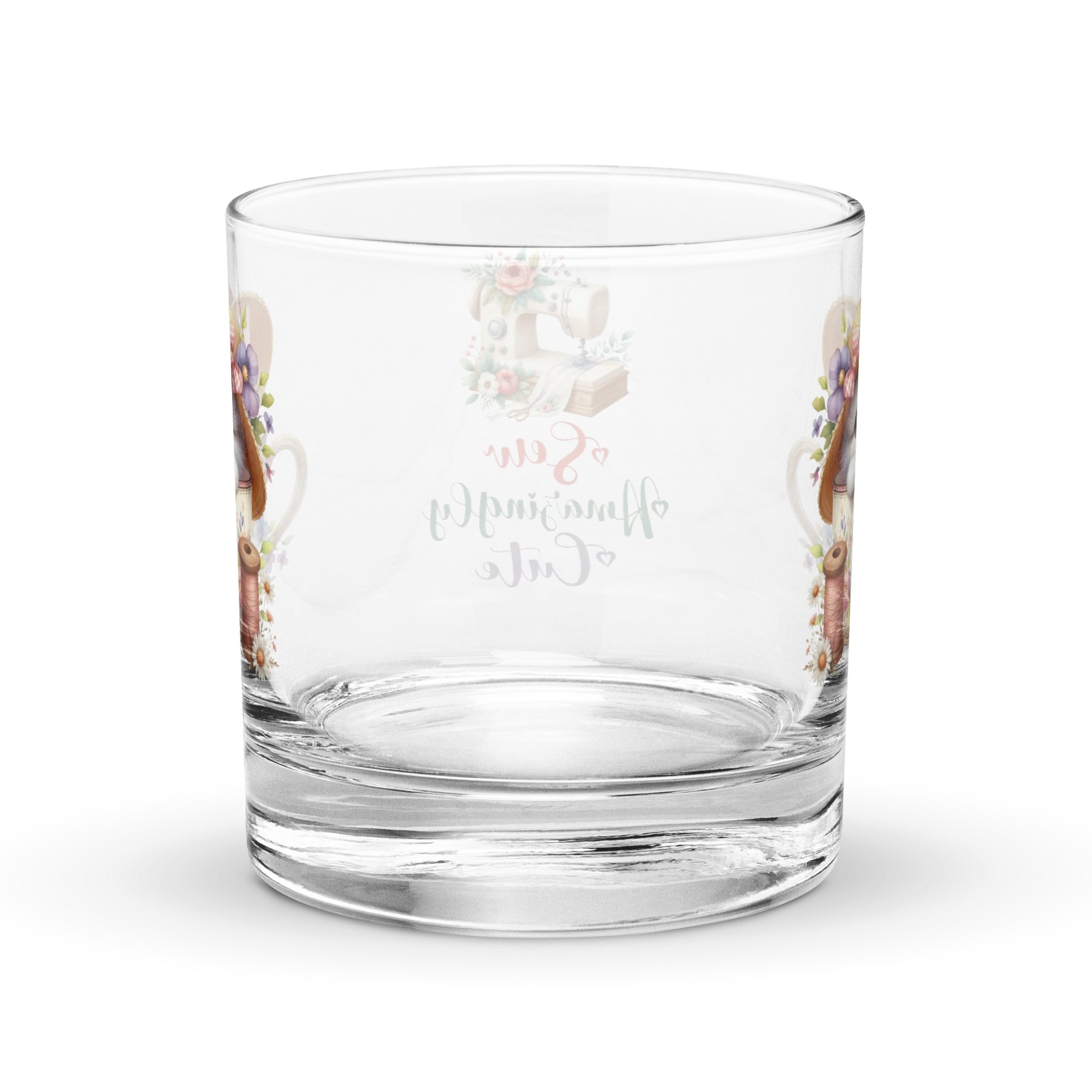 Sew Amazingly Cute Kitty Teacup Rocks Glass product image (4)