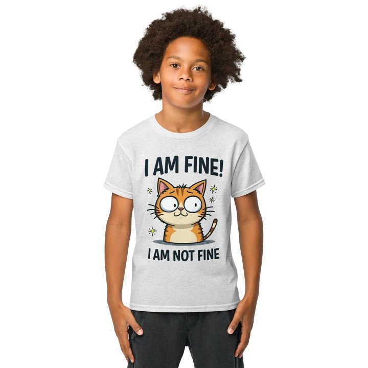 Nervous Cat Youth Moisture-Wicking Tee product image (5)