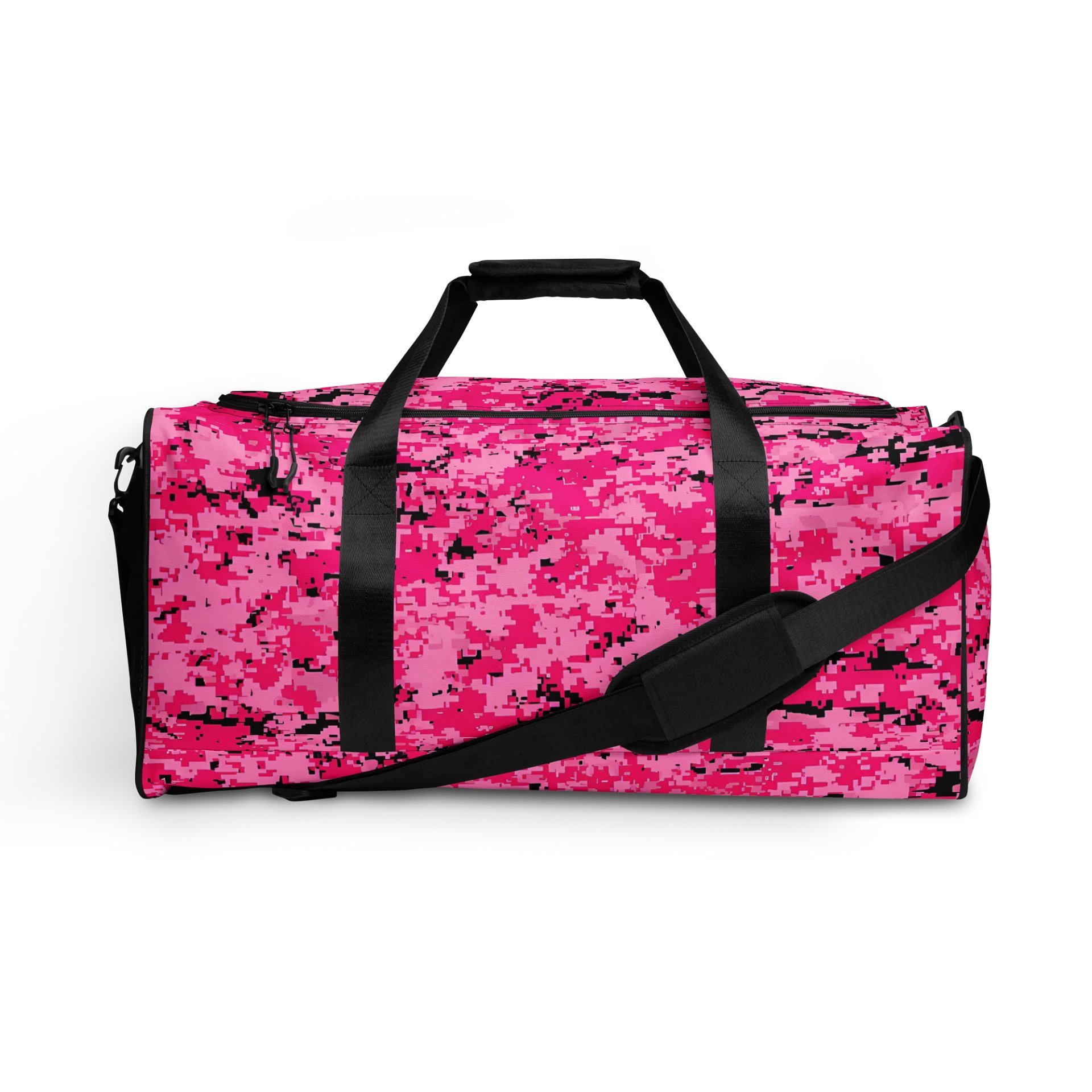 Pixelated Pink Camo All-Over Duffle Bag product image (1)