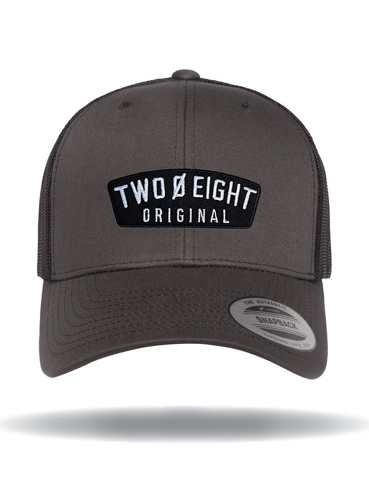 Two 0 Eight Original Patch Charcoal Black Trucker product image (1)