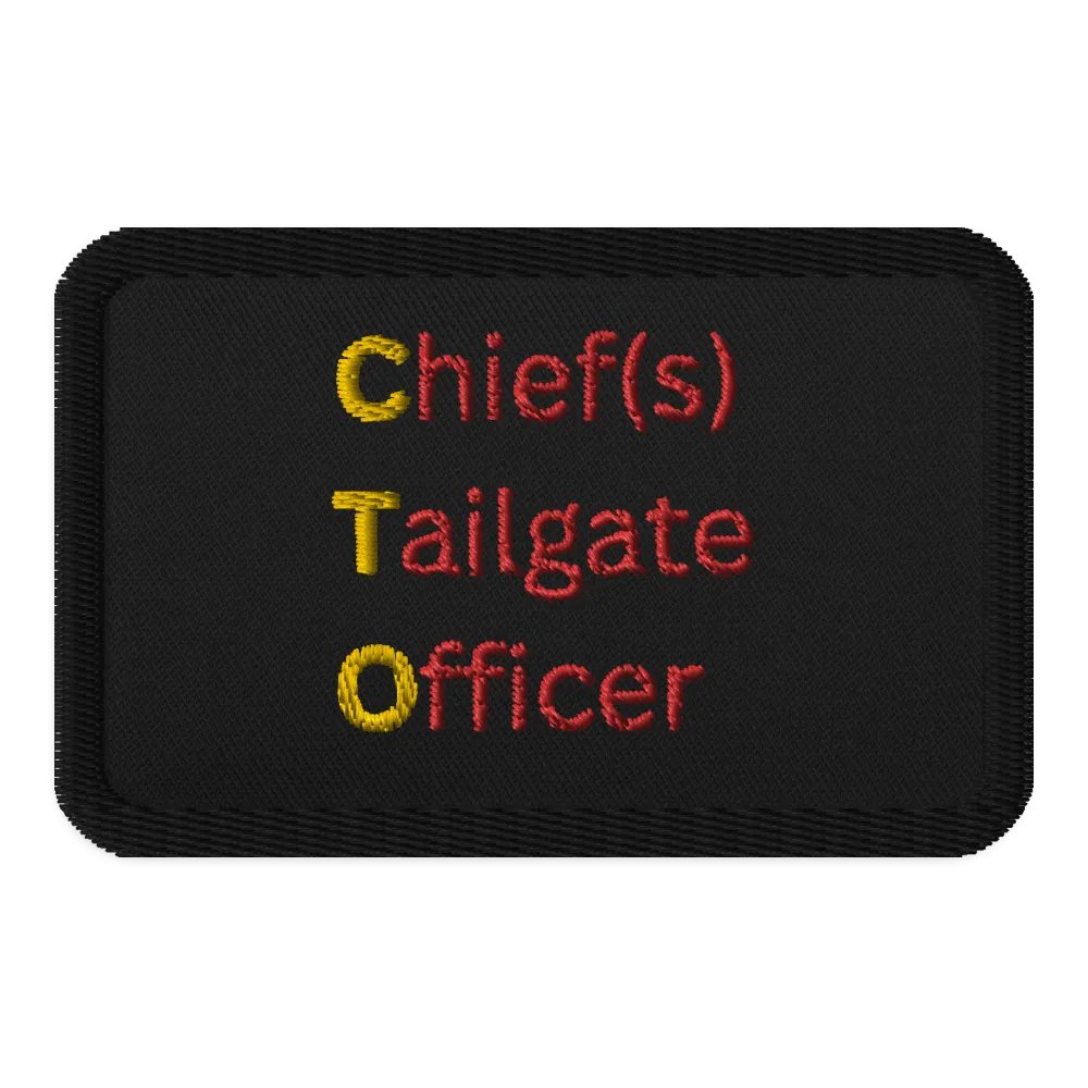 Chief(s) Tailgate Officer Embroidered Patches product image (1)