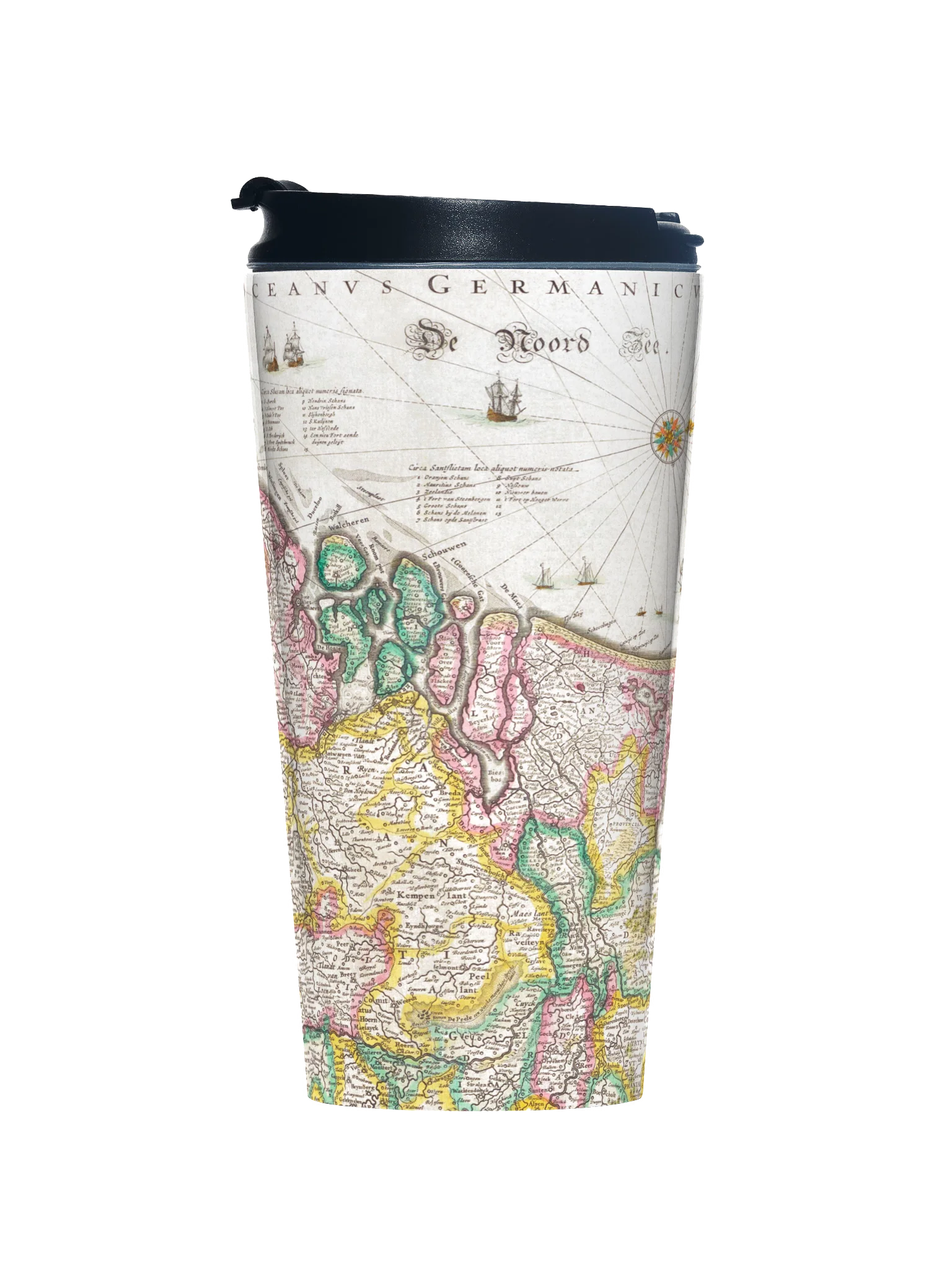 Antique Netherlands Map Travel Mug product image (1)