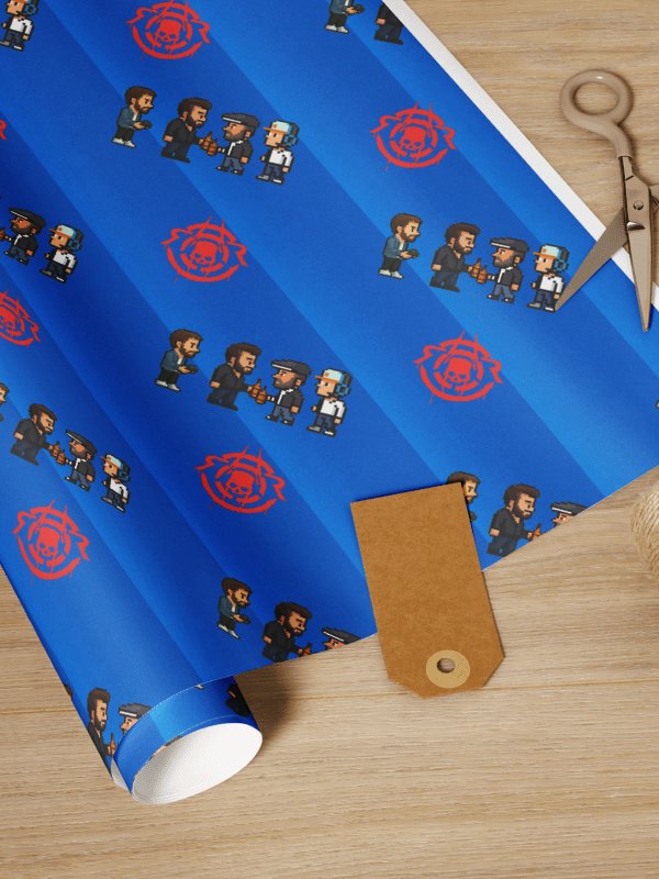 Red Rage Crew – Pixel Gift Wrap (Limited Design) product image (1)