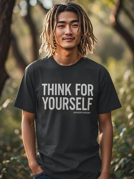 THINK FOR YOURSELF T-Shirt (White Print) product image (1)