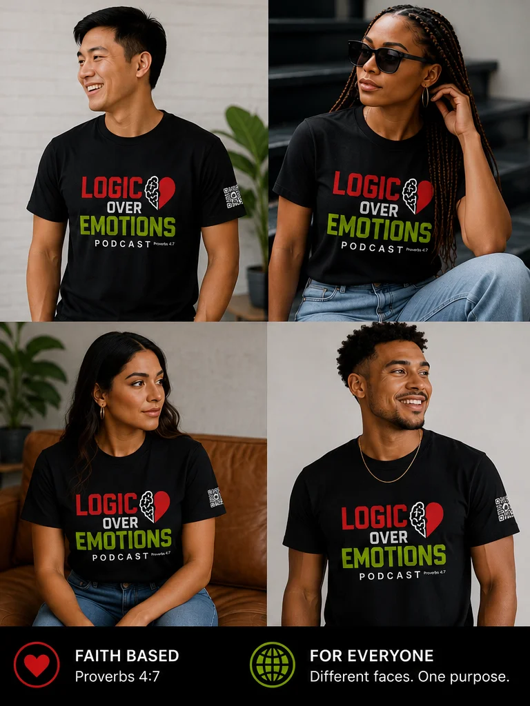 Logic Over Emotions Classic Tee - QR Edition product image (2)