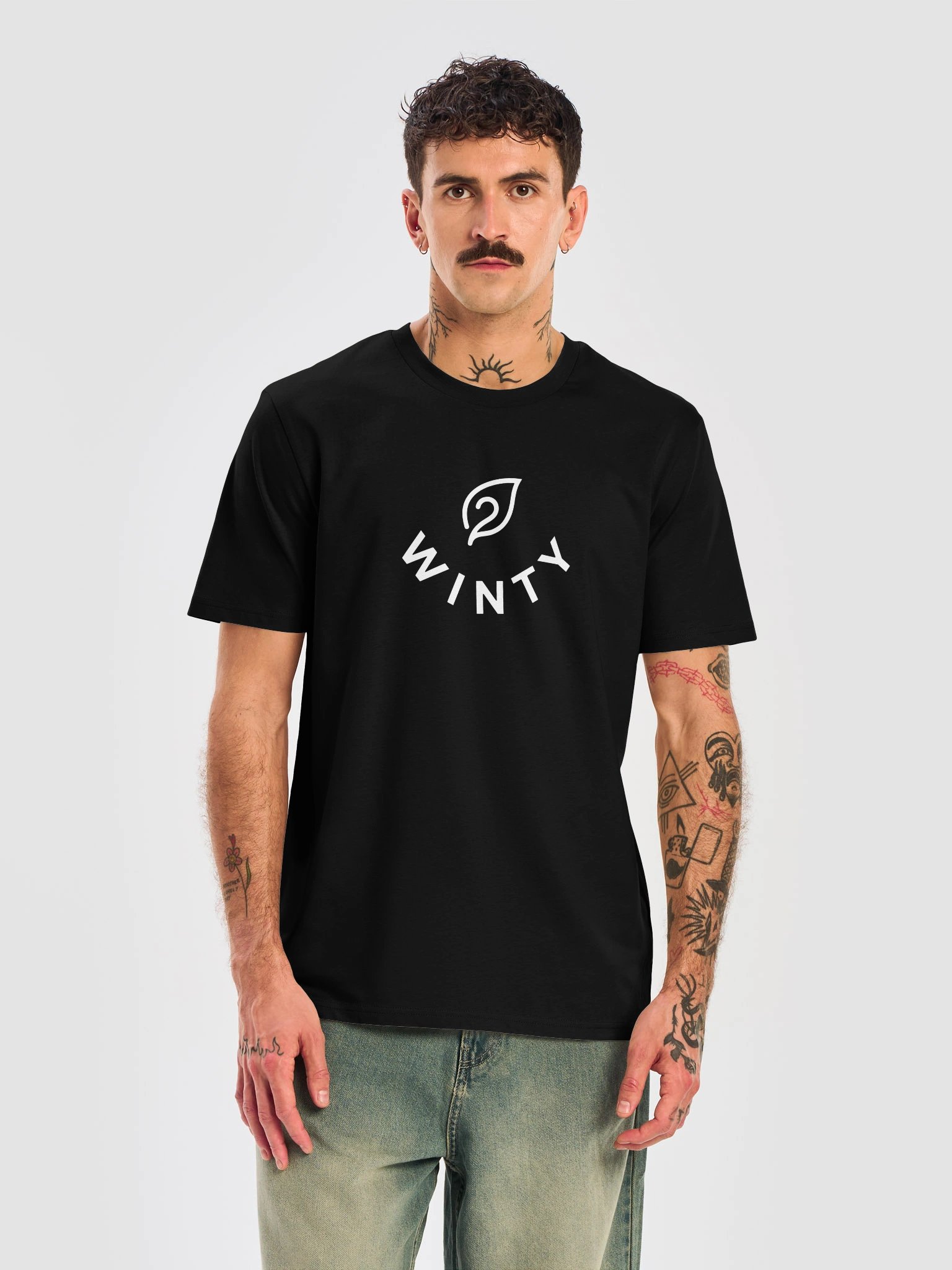 WINTY Organic Unisex Cotton Shirt (Black) product image (5)
