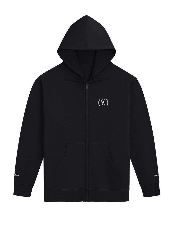 FauxSwag Zip Hoodie- White Logo product image (1)