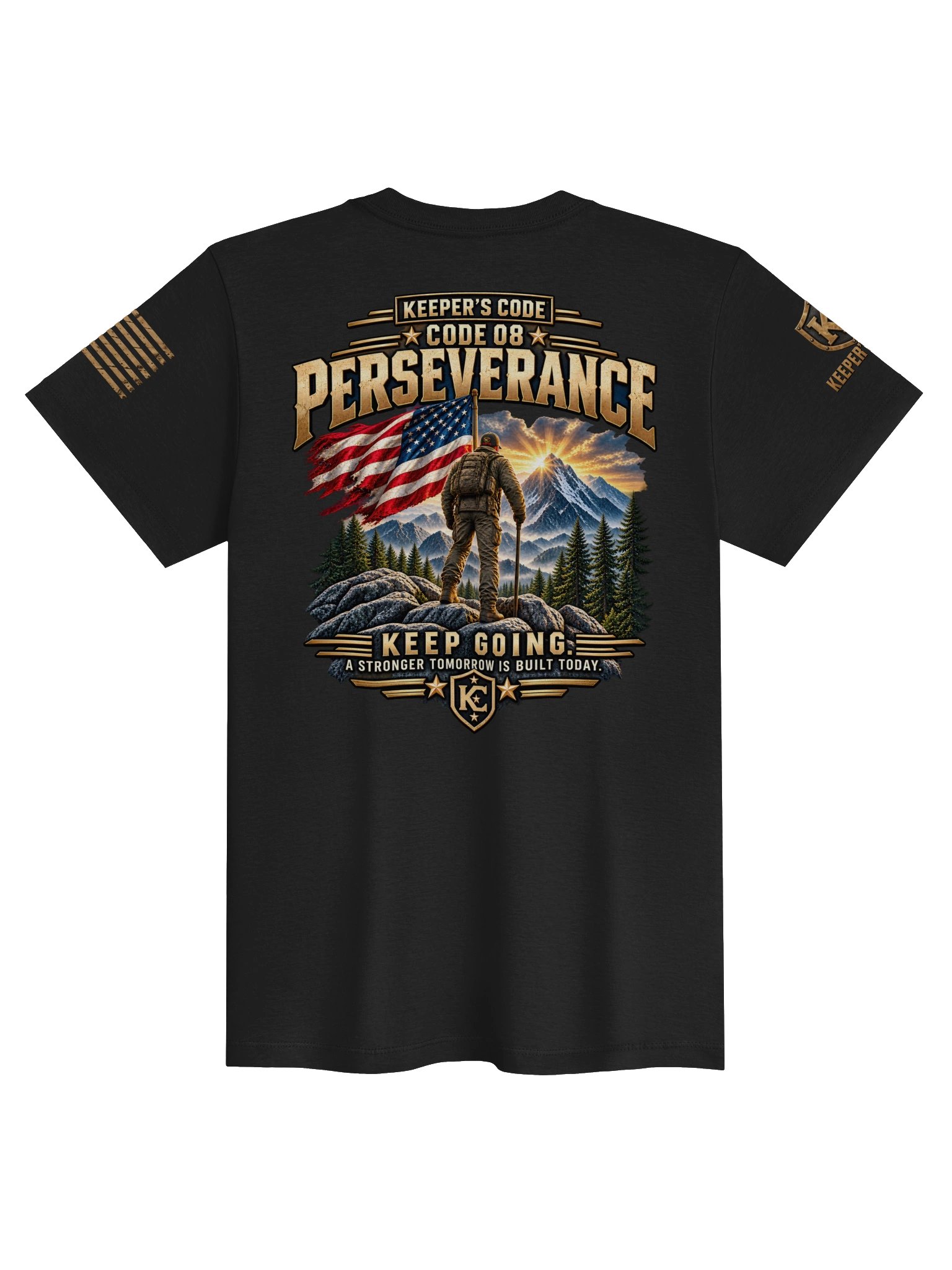 Women’s Perseverance Keep Going Motivational Graphic T-Shirt product image (3)