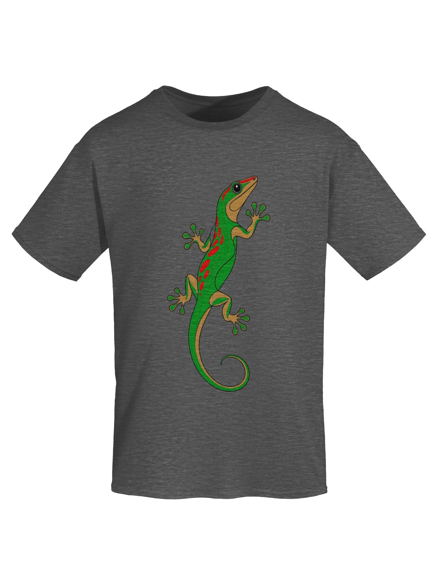 Green Day Gecko T-Shirt – Colorful Reptile Graphic product image (5)