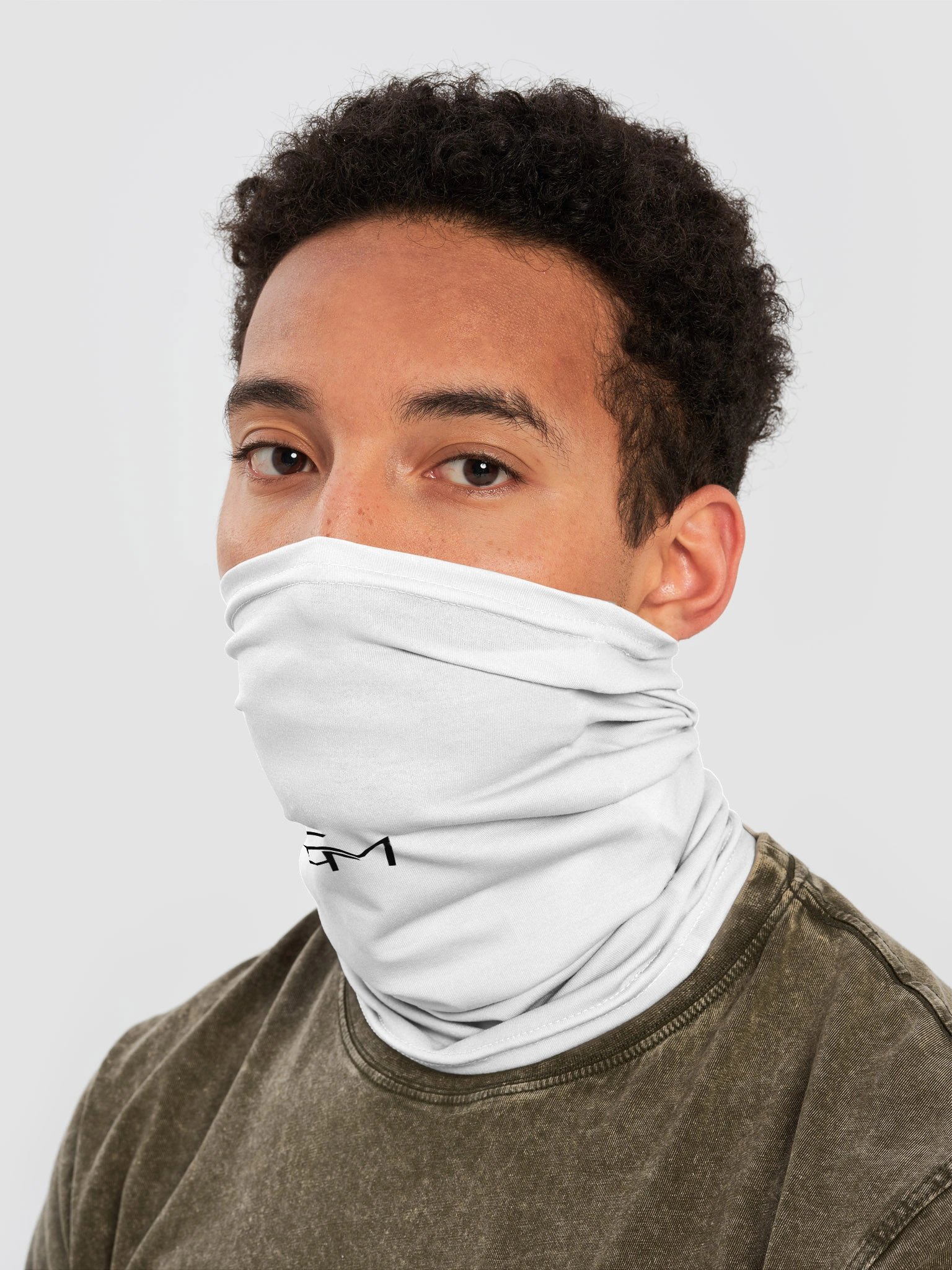 Minimal Monogram Black Neck Gaiter product image (2)