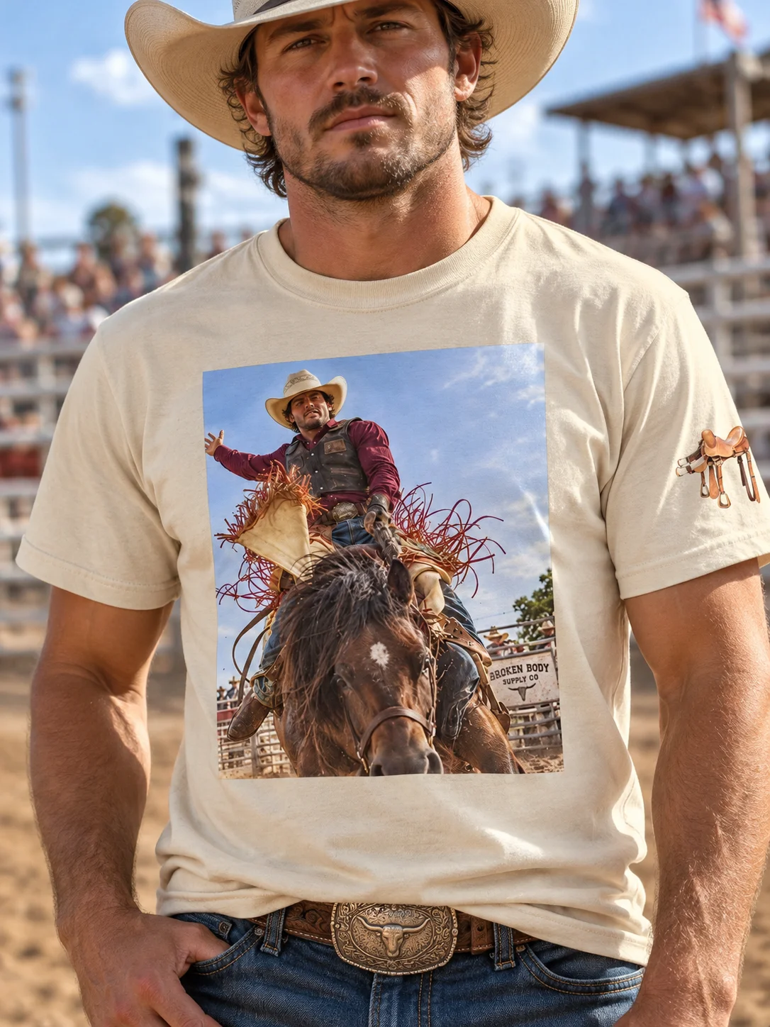 Saddle Bronc Ride It Out T-Shirt | ROUGHSTOCK RODEO™ product image (181)