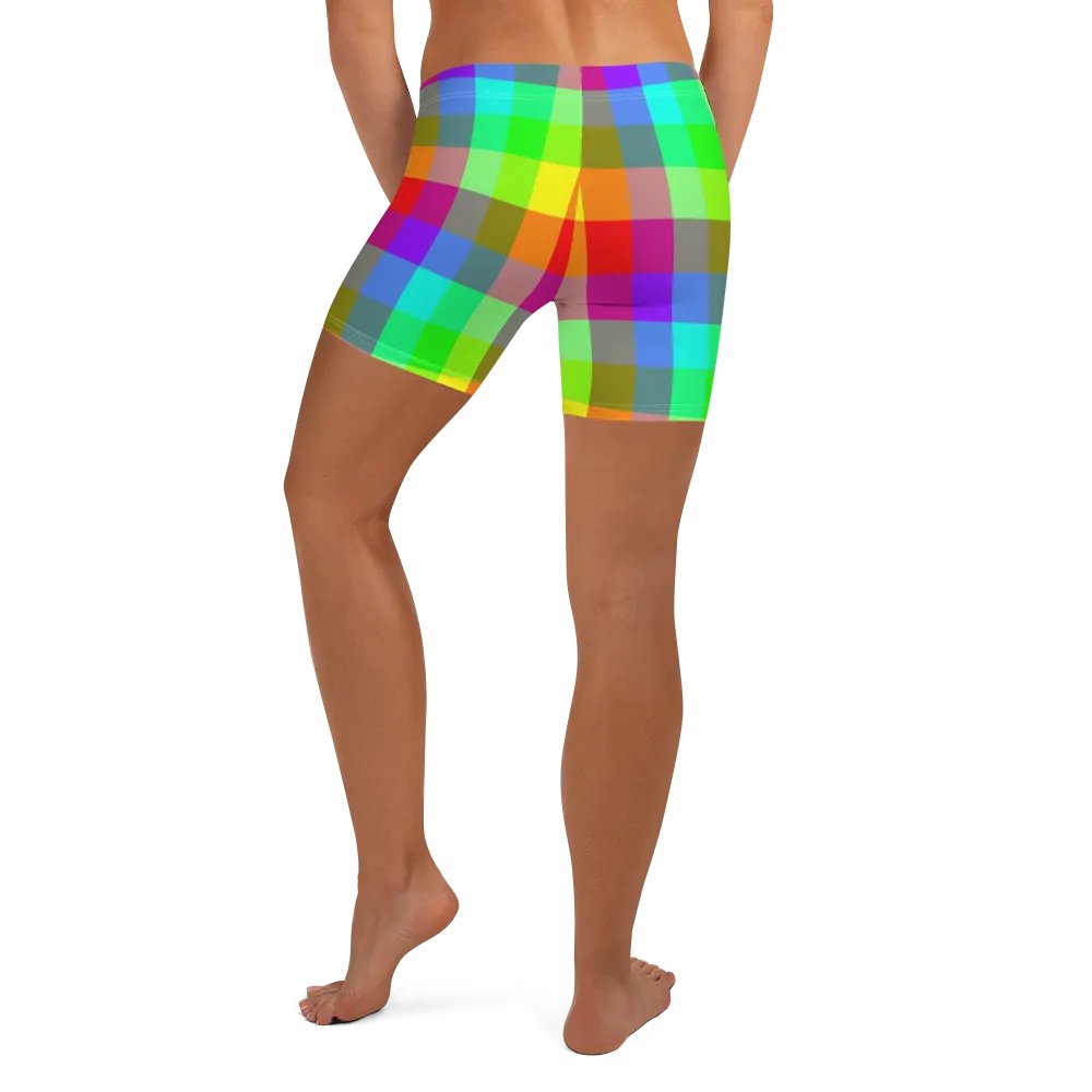 Rainbow Checkers Shorts product image (5)