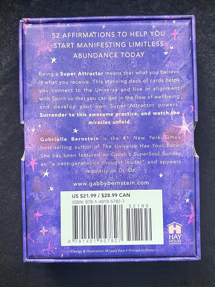 super attractor affirmation oracle deck by gabrielle bernstein product image (2)