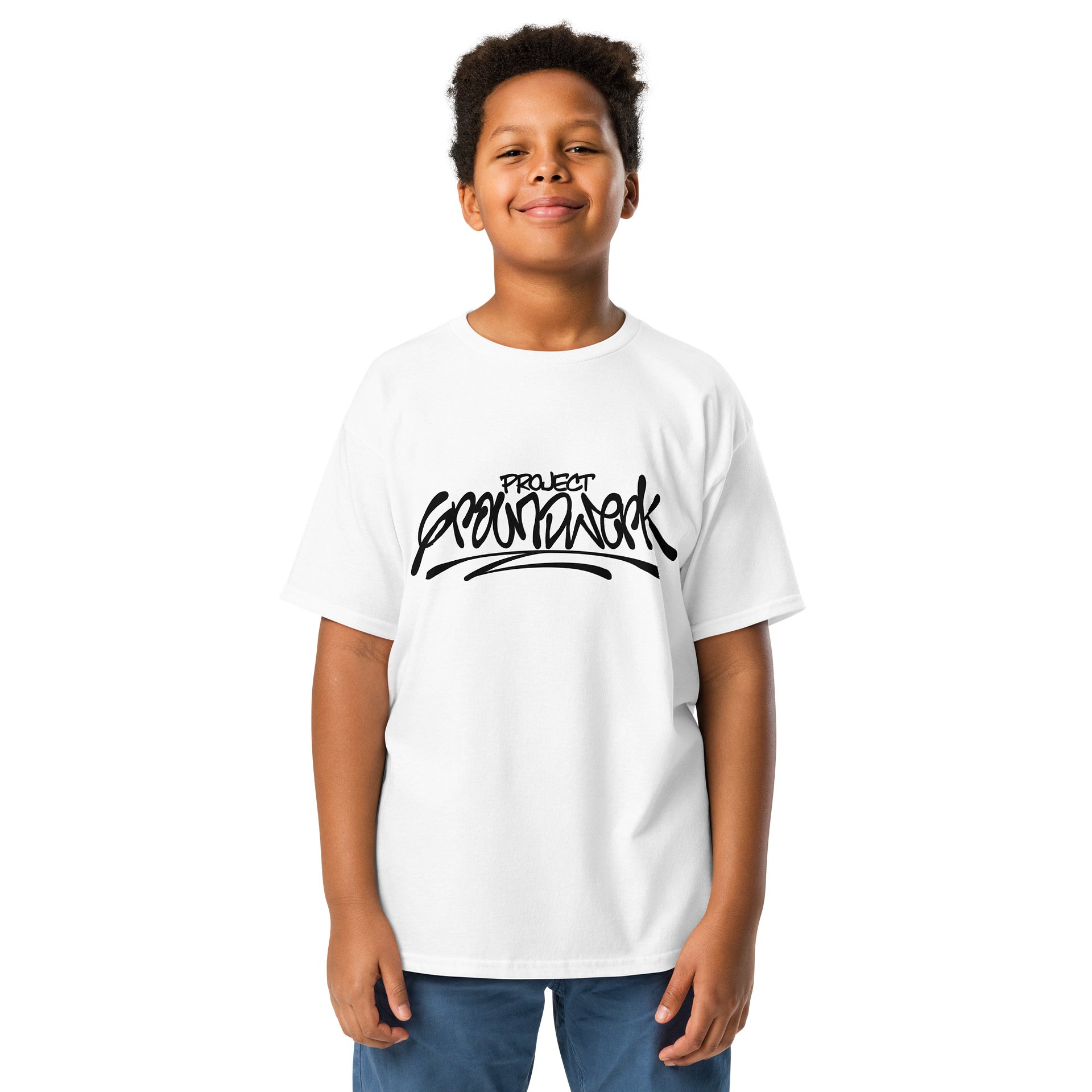 Project Groundwerk Classic Logo Youth Classic White Tee product image (3)