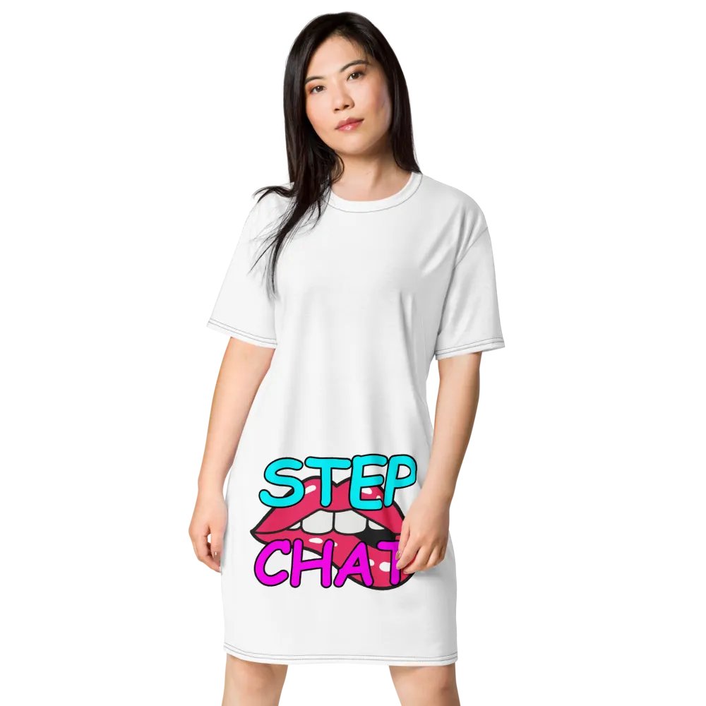 Naughty Stepchat Dress T-Shirt (White) product image (1)