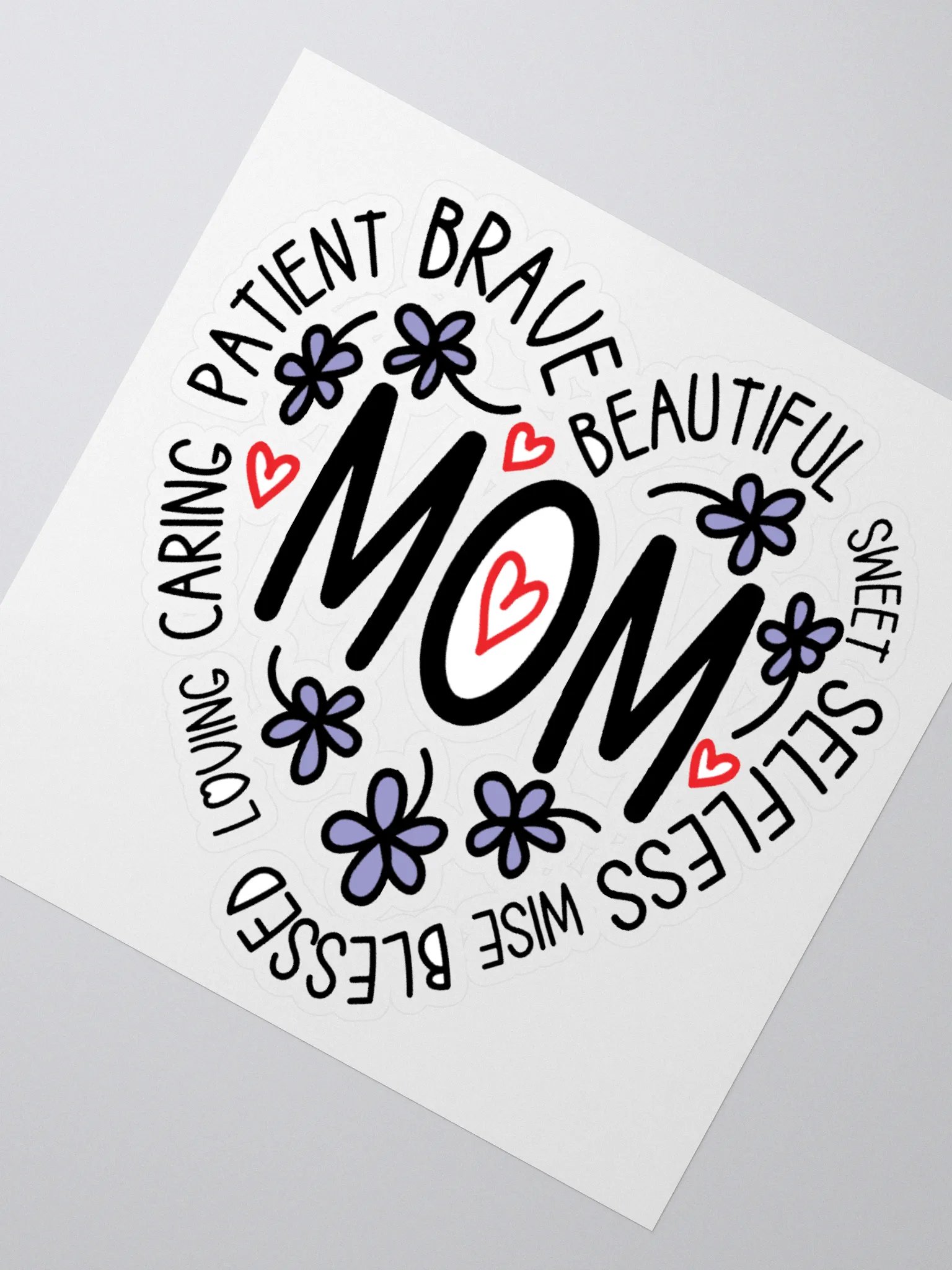Mom's Heart Tribute Stickers product image (2)