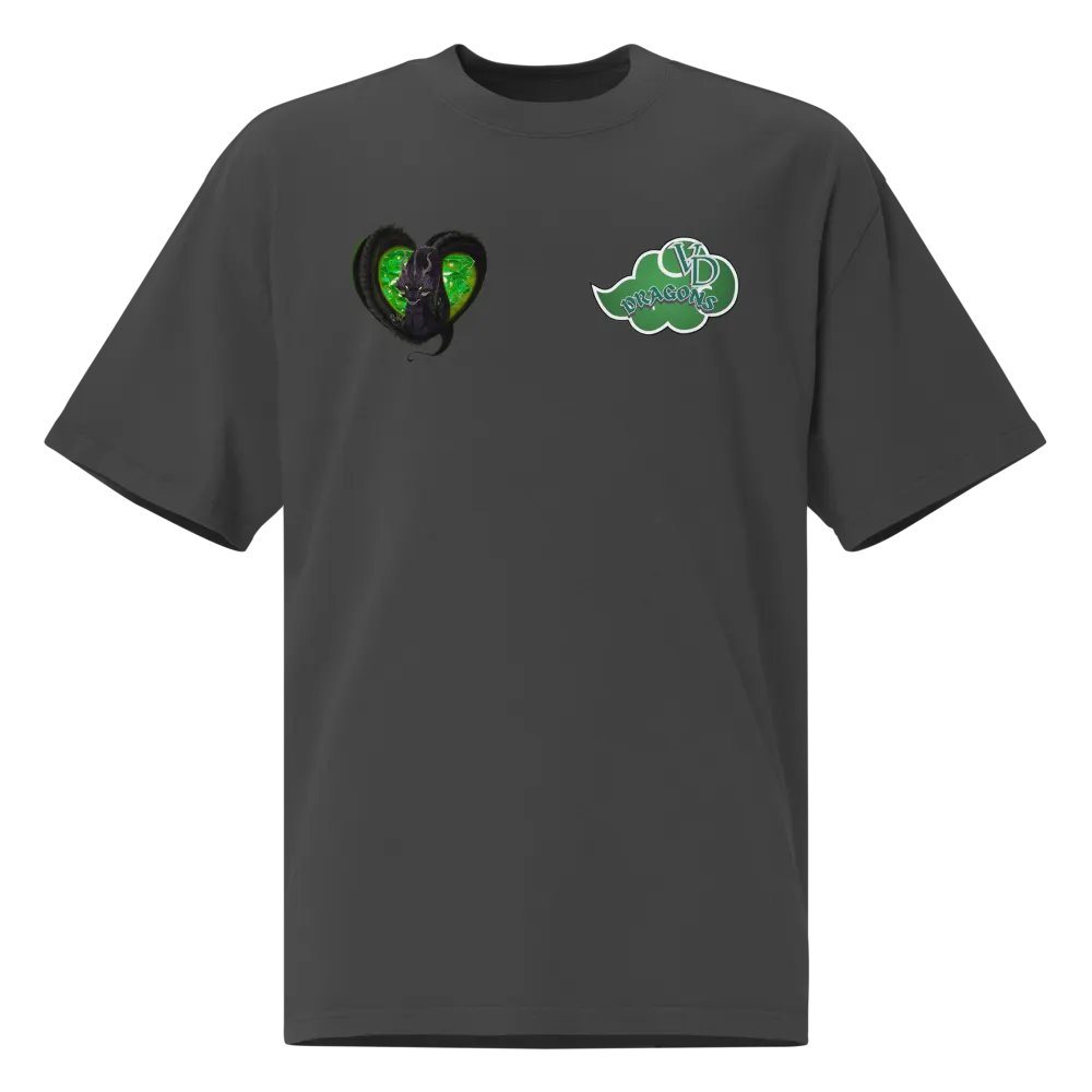 THE GREEN RAIN CLOUD HEARTED OVERSIZED TEE product image (1)