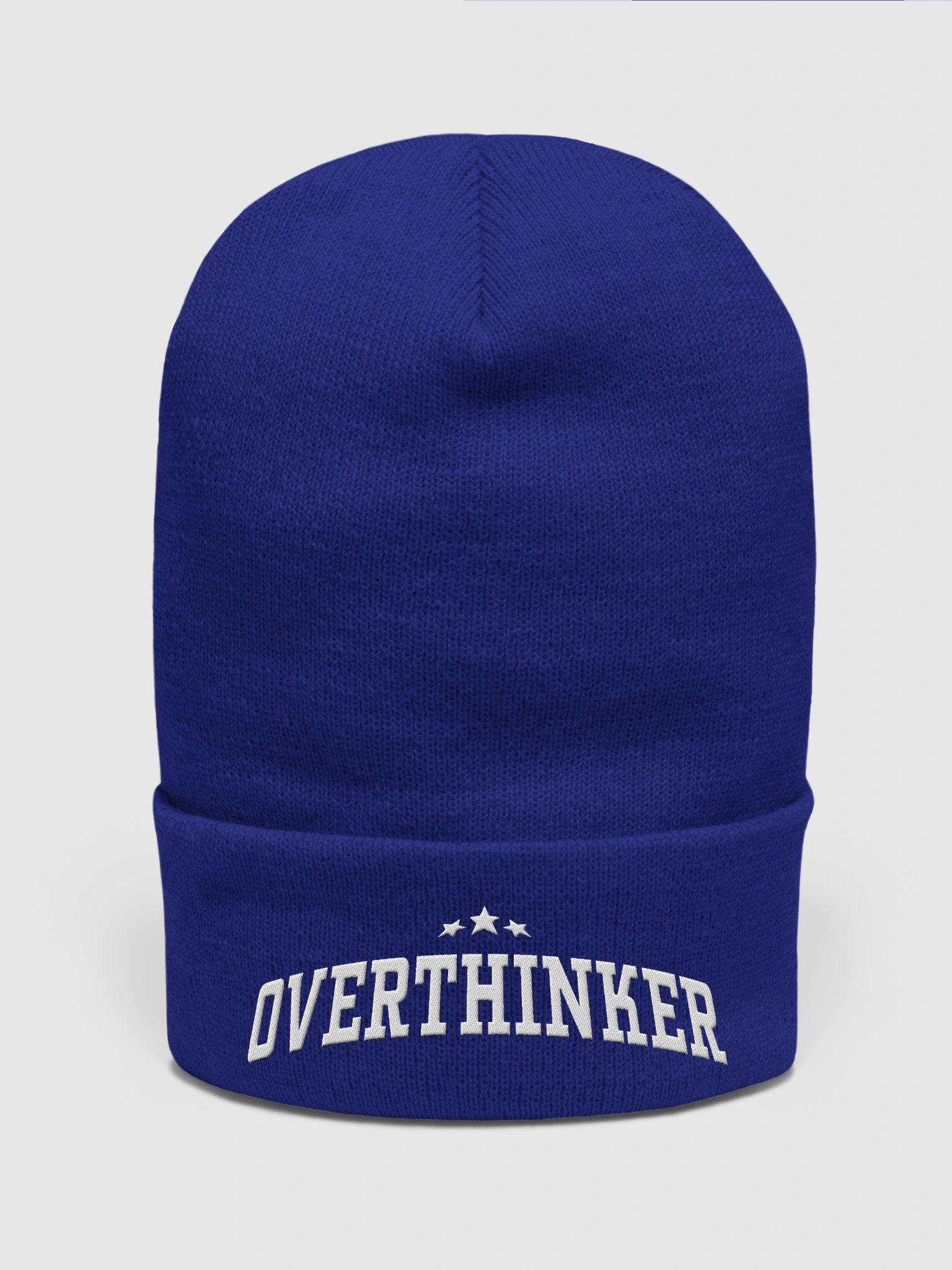 Overthinker (Yupoong Cuffed Beanie) product image (3)