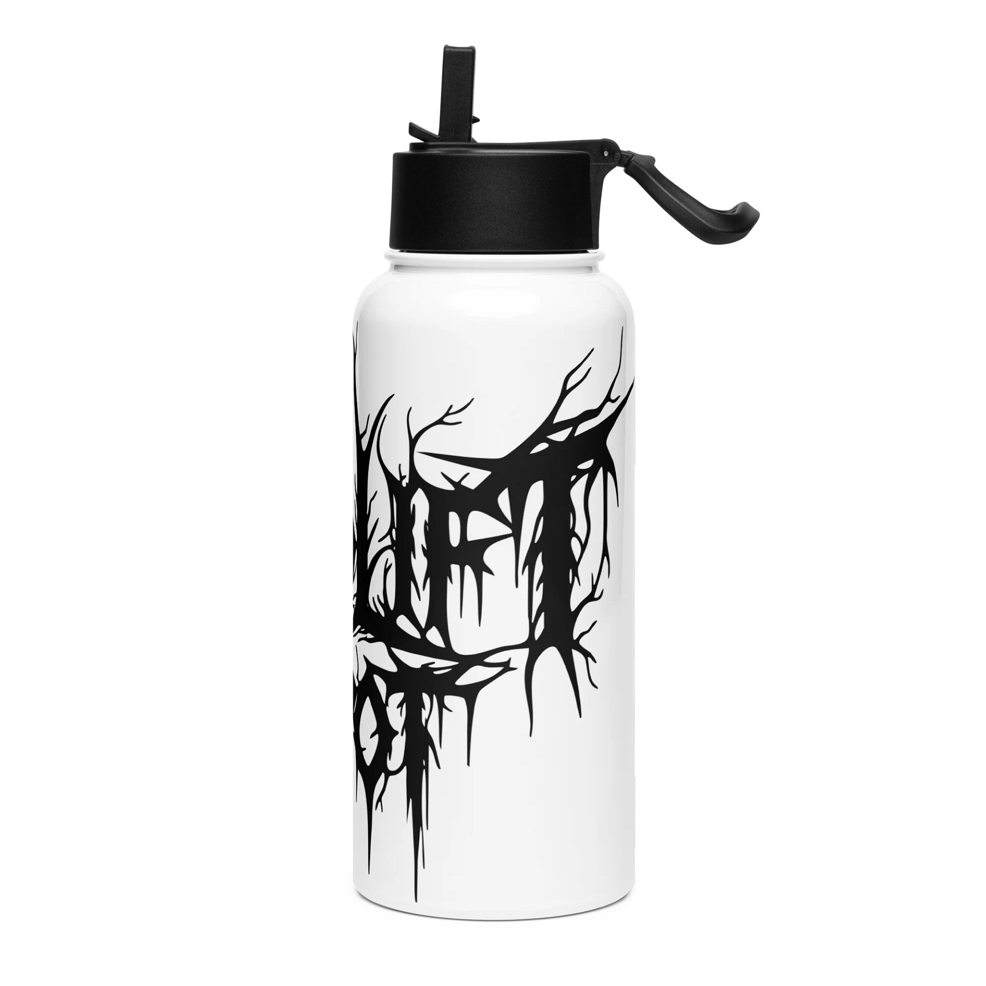 Glossy Black Stainless Steel Water Bottle product image (3)