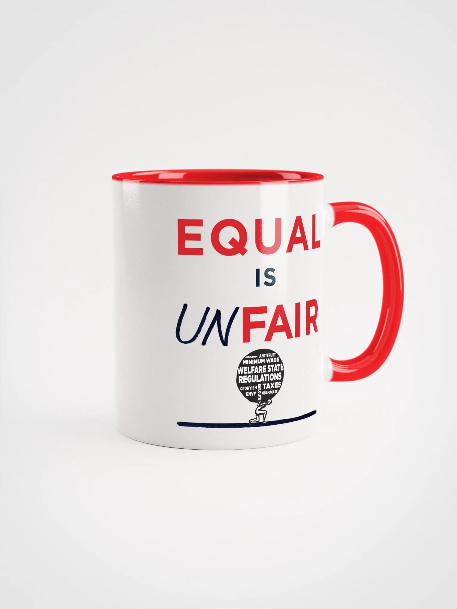 Equal is Unfair Ceramic Mug - The Official Yaron Brook Show Merchandise product image (1)