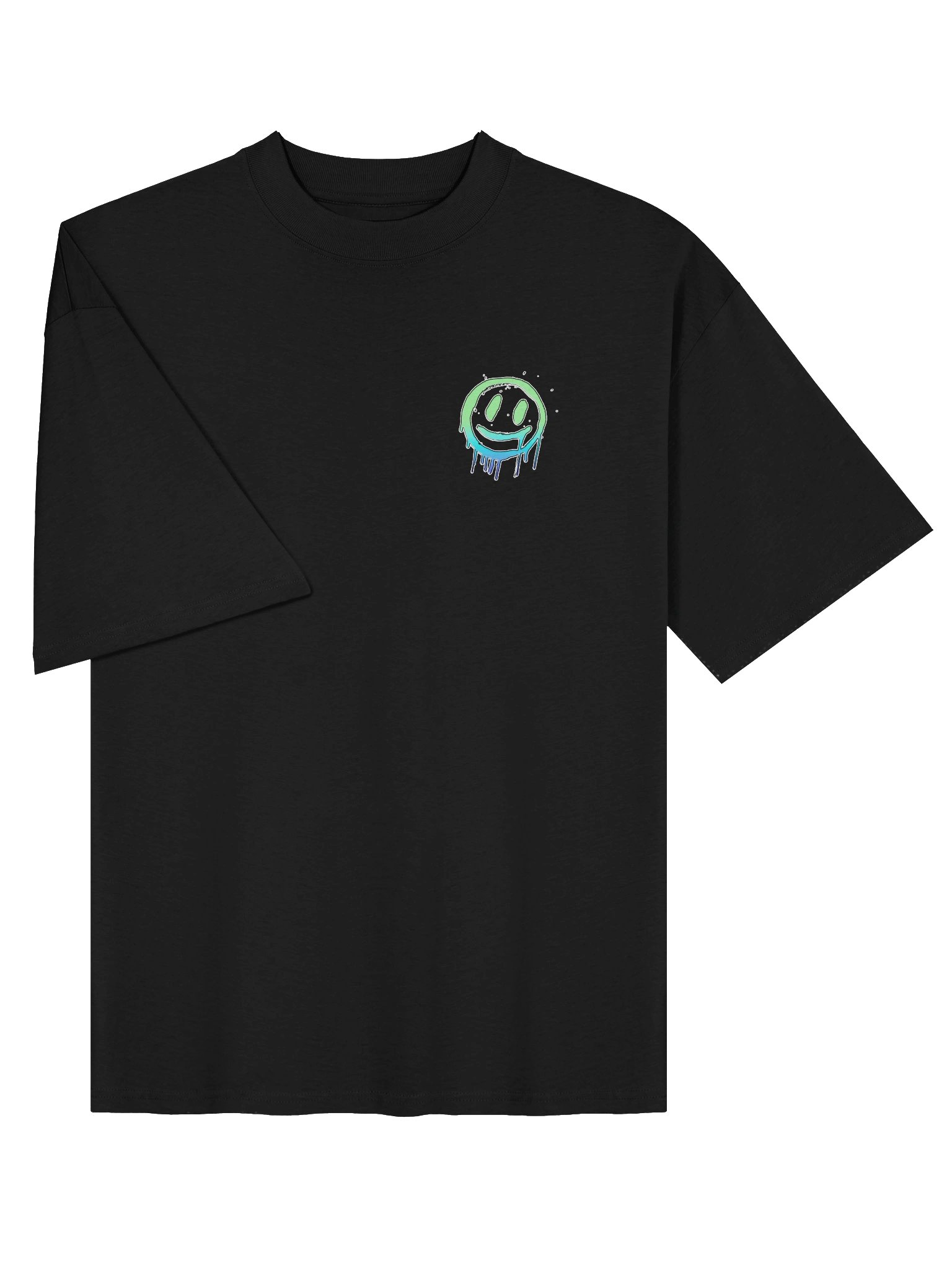 MEGIBYTE GRAFFITI OVERSIZED TEE | BLUE product image (3)