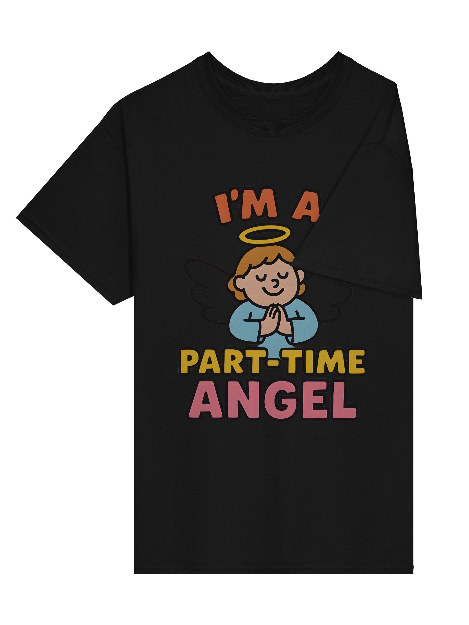 Part-Time Angel Cartoon T-Shirt product image (3)