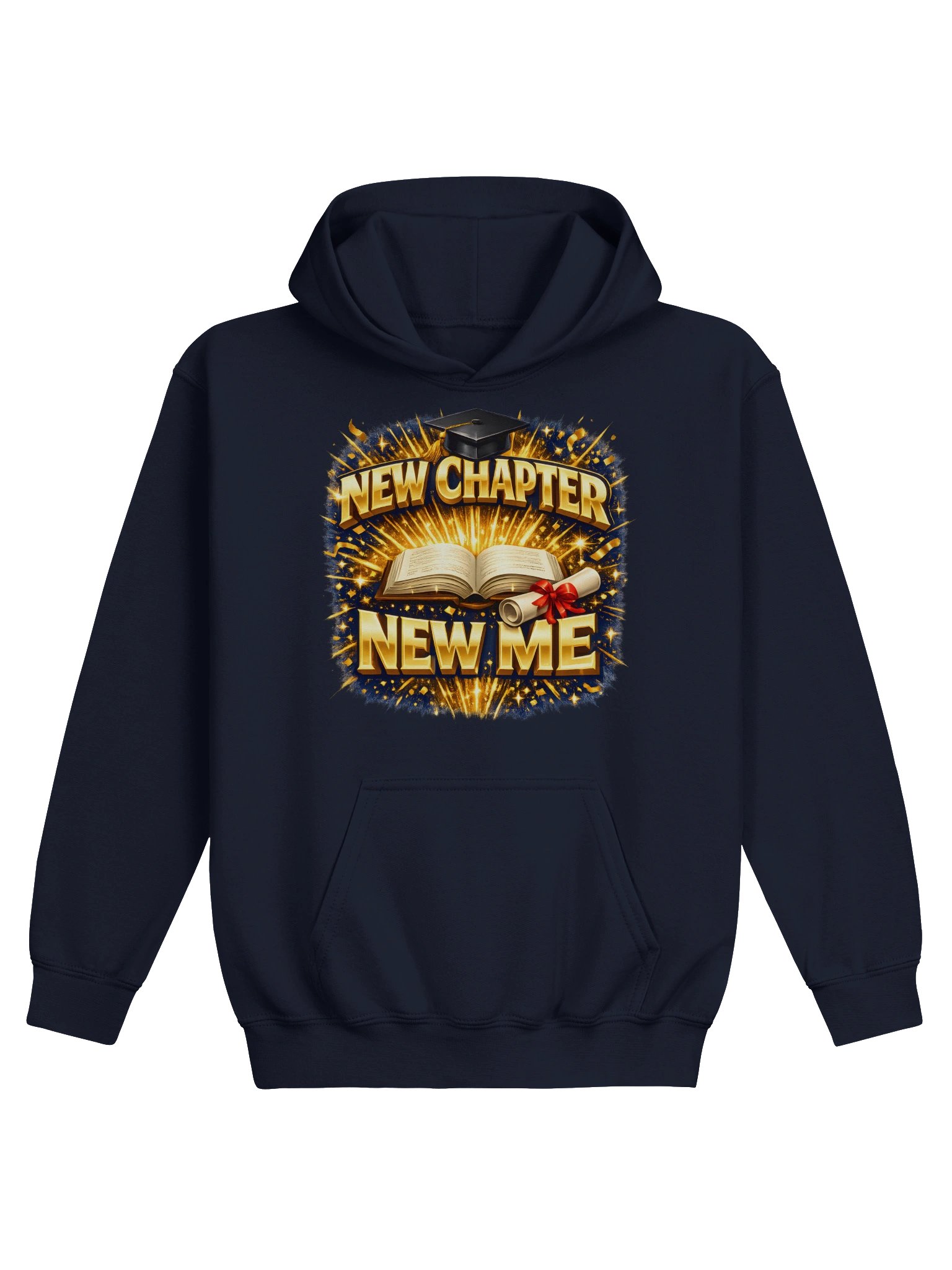 New Chapter New Me — Gildan Unisex Youth Graduation Hoodie product image (1)