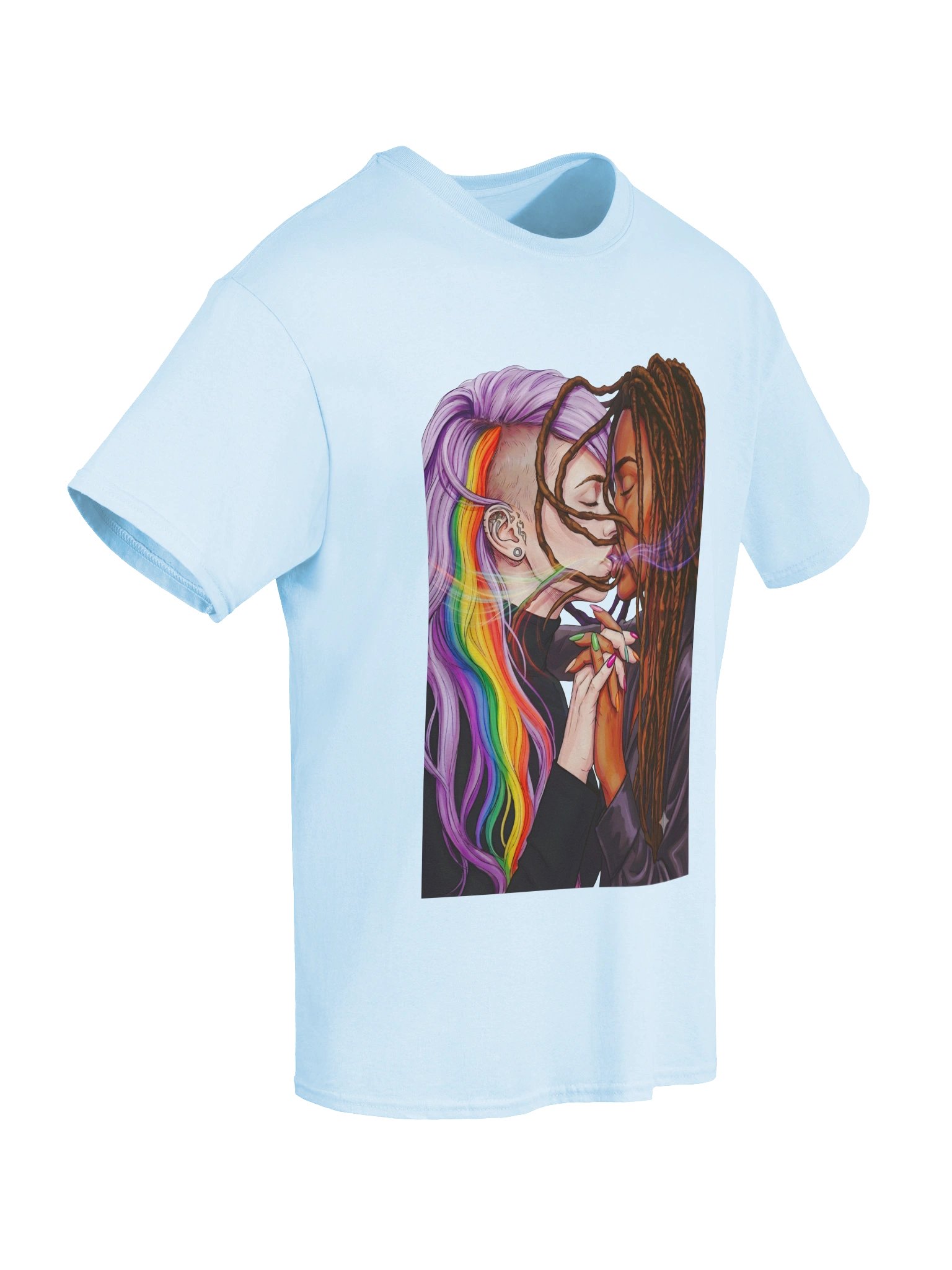 Rainbow Kiss Illustration Tee product image (6)